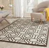 Safavieh Amherst Machine Made Area Rug, Ivory / Brown Contemporary Style Easy Care In Brown
