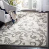 Safavieh Amherst Machine Made Area Rug, Ivory / Grey Transitional Style Easy Care In Gray