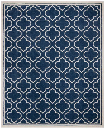 Safavieh Amherst Machine Made Area Rug, Navy / Ivory Contemporary Style Easy Care