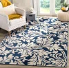 Safavieh Amherst Machine Made Area Rug, Navy / Ivory Traditional Style Easy Care
