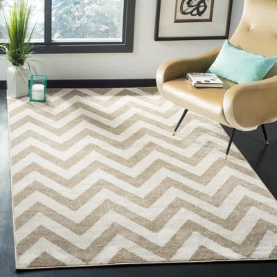 Safavieh Amherst Machine Made Area Rug, Wheat / Beige Contemporary Style Easy Care In Neutral
