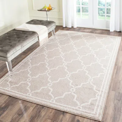 Safavieh Amherst Machine Made Area Rug, Wheat / Beige Contemporary Style Easy Care In Neutral