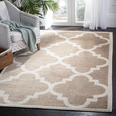 Safavieh Amherst Machine Made Area Rug, Wheat / Beige Contemporary Style Easy Care In Neutral