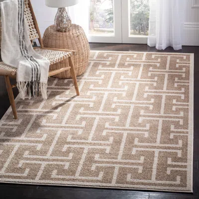 Safavieh Amherst Machine Made Area Rug, Wheat / Beige Contemporary Style Easy Care In Brown
