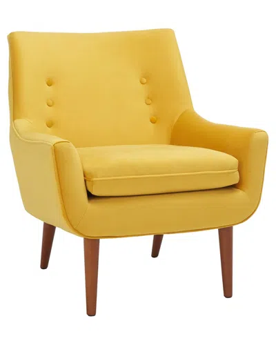 Safavieh Amina Accent Chair In Yellow