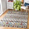 Safavieh Amsterdam Machine Made Area Rug, Beige / Blue Bohemian Style Easy Care In Multi