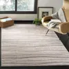 Safavieh Amsterdam Machine Made Area Rug, Cream / Beige Contemporary Style Easy Care In Gray