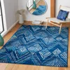 Safavieh Amsterdam Machine Made Area Rug, Navy / Aqua Contemporary Style Easy Care
