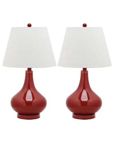 Safavieh Amy 24in Gourd Glass Lamp