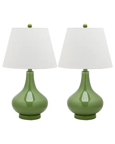 Safavieh Amy 24in Gourd Glass Lamp
