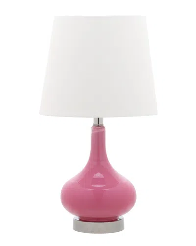 Safavieh Amy Mini Table Lamp In Pink