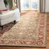 Safavieh Anatolia Hand Made Area Rug, Green / Red Traditional Style Non-shedding In Neutral