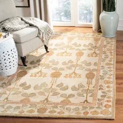 Safavieh Anatolia Hand Made Area Rug, Ivory Traditional Style Non-shedding In Neutral
