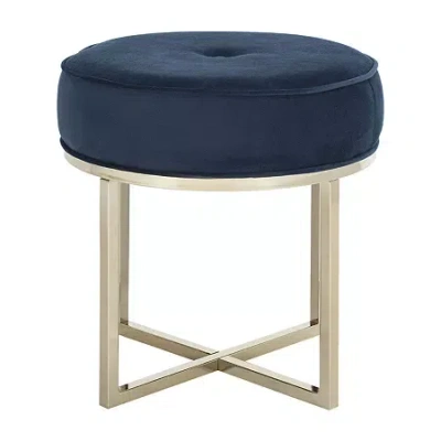 Safavieh Angelea Ottoman In Blue