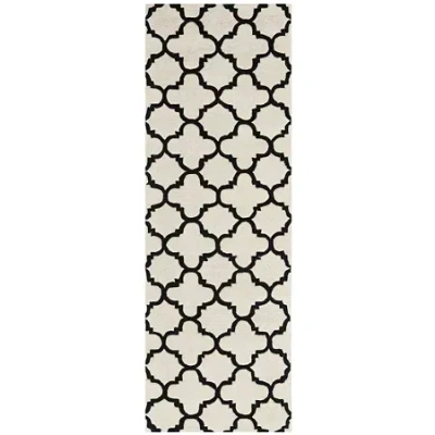 Safavieh Anna Geometric Hand Tufted Wool Rug In Black