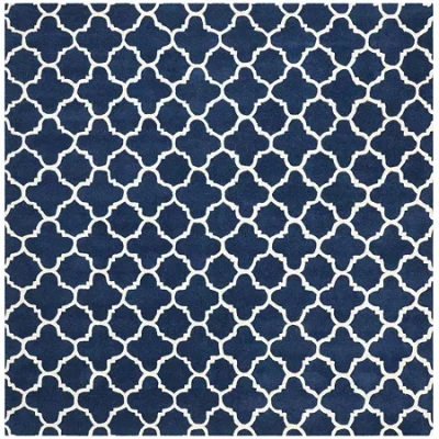 Safavieh Anna Geometric Hand Tufted Wool Rug In Blue