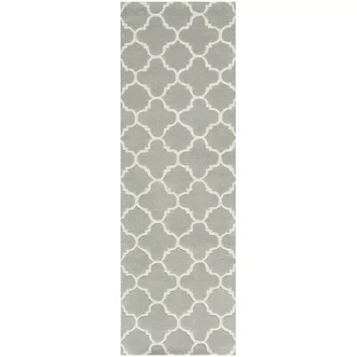 Safavieh Anna Geometric Hand Tufted Wool Rug In Gray