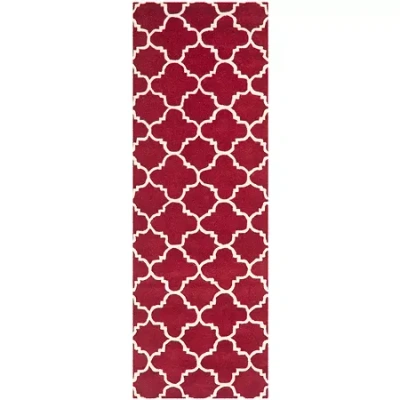 Safavieh Anna Geometric Hand Tufted Wool Rug In Red