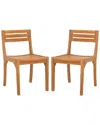 Safavieh Anna Solid Teak Chair In Brown