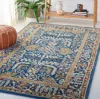 Safavieh Antiquity Hand Made Area Rug, Dark Blue / Multi Traditional Style Non-shedding In Blue