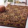 Safavieh Antiquity Hand Made Area Rug, Dark Plum / Gold Traditional Style Non-shedding In Brown