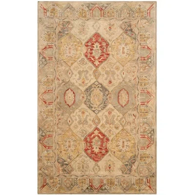 Safavieh Antiquity Hand Tufted Wool Oriental Rug In Beige