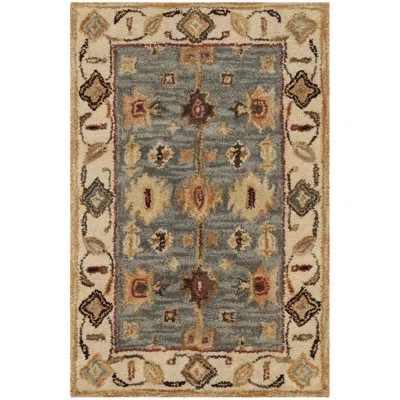 Safavieh Antiquity Hand Tufted Wool Oriental Rug In Blue;red;ivory