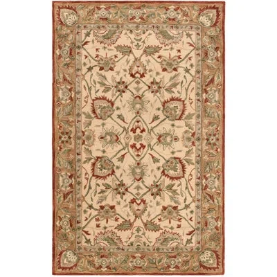 Safavieh Antiquity Hand Tufted Wool Oriental Rug In Ivory;rust