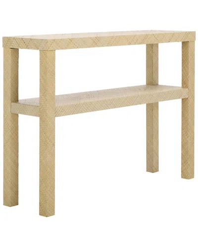 Safavieh Apis Raffia Console Table In Neutral