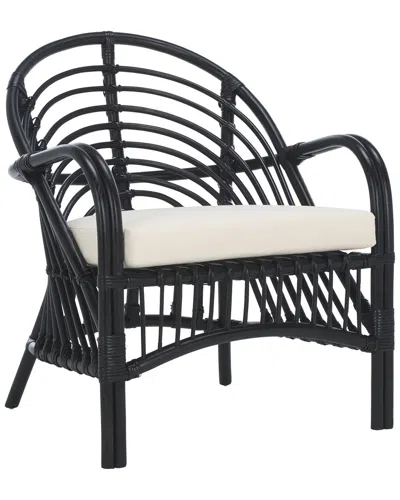 Safavieh Aragorn Accent Chair With Cushion In Black