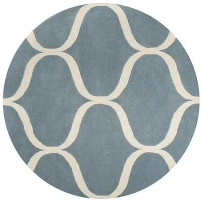 Safavieh Archibald Geometric Hand-tufted Wool Rug In Blue