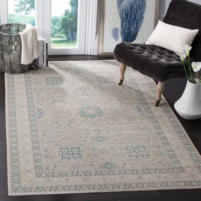 Safavieh Archive Machine Made Area Rug, Grey / Blue Traditional Style Easy Care