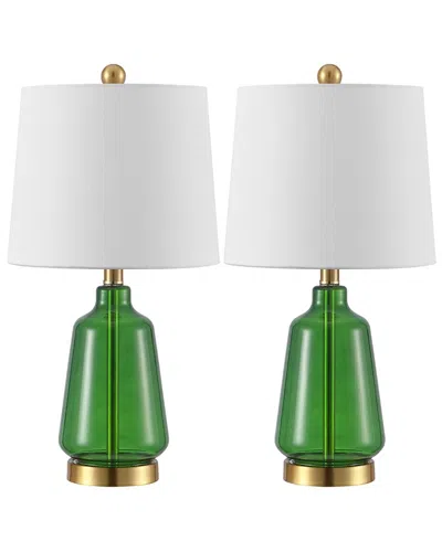 Safavieh Aren Table Lamp In Green