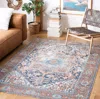 Safavieh Aria Machine Made Area Rug, Navy / Rust Traditional Style Easy Care