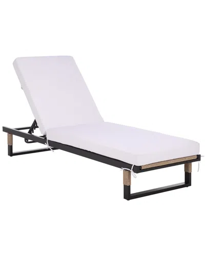 Safavieh Arman Chaise Lounge With Cushion In White