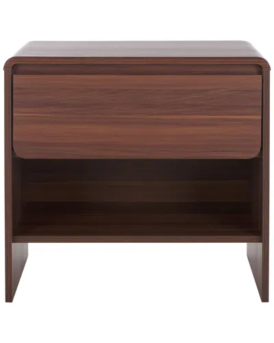 Safavieh Arsenio 1-drawer Nightstand In Brown