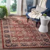 Safavieh Artisan Machine Made Area Rug, Rust / Navy Traditional Style Easy Care In Red