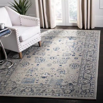 Safavieh Artisan Machine Made Area Rug, Silver / Silver Traditional Style Easy Care