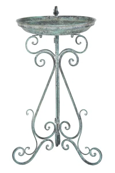 Safavieh Ashlan Bird Bath In Gray