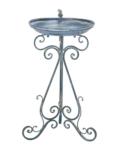 Safavieh Ashlan Bird Bath In Blue
