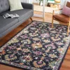 Safavieh Aspen Hand Made Area Rug, Black / Pink Traditional Style Non-shedding