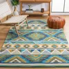 Safavieh Aspen Hand Made Area Rug, Blue / Yellow Bohemian Style Non-shedding In Multi