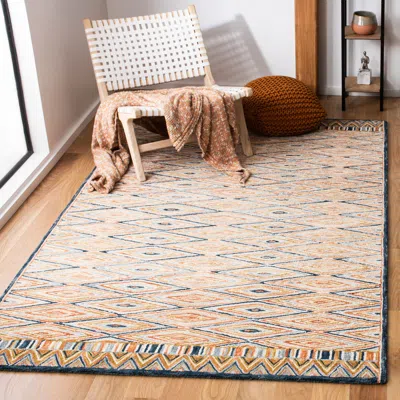 Safavieh Aspen Hand Made Area Rug, Gold / Rust Bohemian Style Non-shedding In Neutral