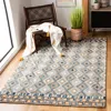 Safavieh Aspen Hand Made Area Rug, Green / Gold Bohemian Style Non-shedding In Gray
