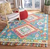 Safavieh Aspen Hand Made Area Rug, Green / Red Bohemian Style Non-shedding In Multi