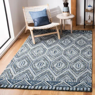 Safavieh Aspen Hand Made Area Rug, Grey / Blue Bohemian Style Non-shedding