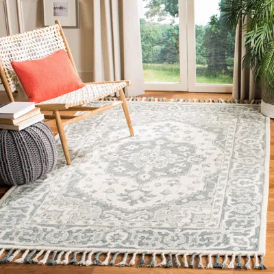 Safavieh Aspen Hand Made Area Rug, Grey / Light Grey Traditional Style Non-shedding In Gray