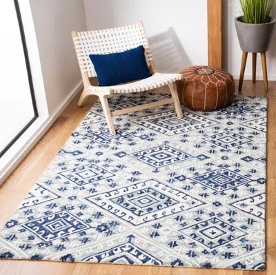 Safavieh Aspen Hand Made Area Rug, Grey / Navy Bohemian Style Non-shedding