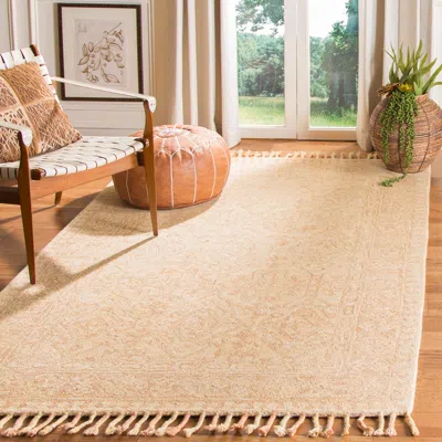 Safavieh Aspen Hand Made Area Rug, Ivory / Blush Traditional Style Non-shedding In Neutral