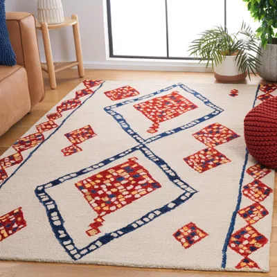 Safavieh Aspen Hand Made Area Rug, Ivory / Multi Bohemian Style Non-shedding
